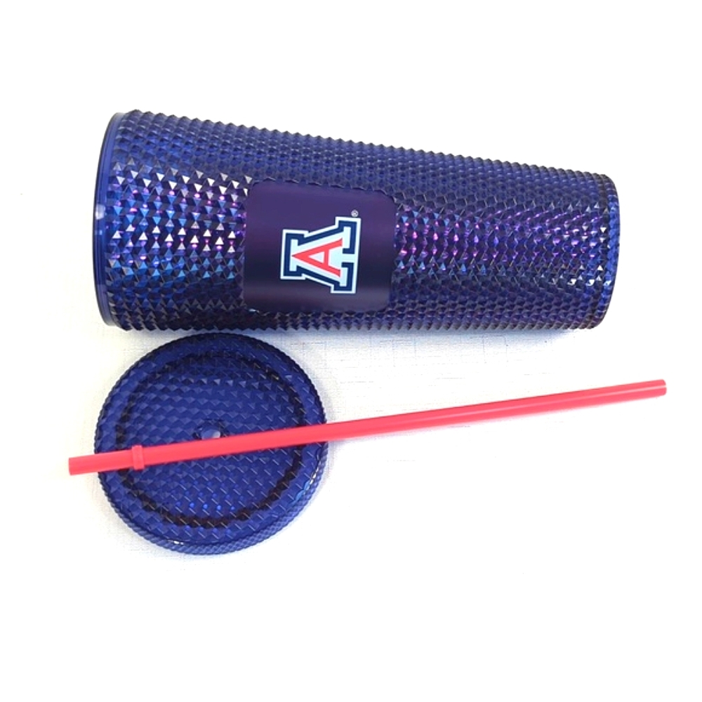 NWT 2023 Starbucks University of Arizona Blue Collegiate Studded Tumbler - Picture 4 of 5